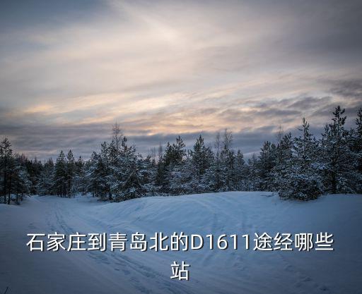石家莊到青島北的D1611途經(jīng)哪些站