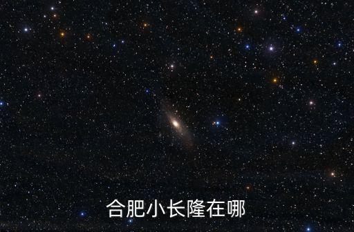 合肥小長隆在哪