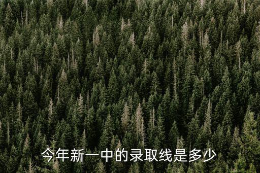 一中錄取分?jǐn)?shù)線，今年新一中的錄取線是多少