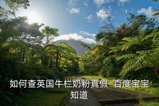 如何查英國牛欄奶粉真假  百度寶寶知道