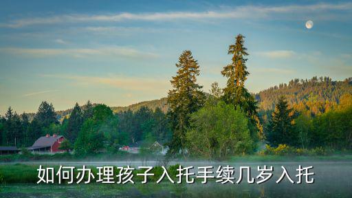 如何辦理孩子入托手續(xù)幾歲入托