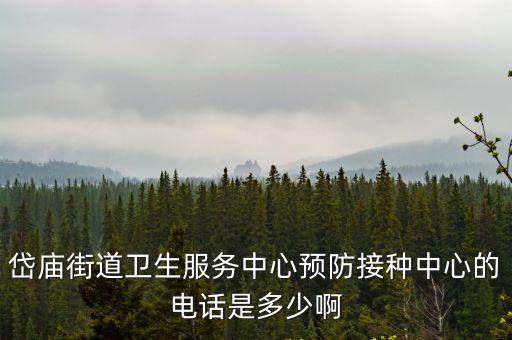 岱廟街道衛生服務中心預防接種中心的電話是多少啊