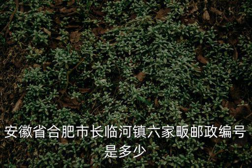 安徽省合肥市長(zhǎng)臨河鎮(zhèn)六家畈郵政編號(hào)是多少