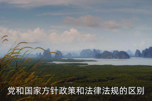 黨和國家方針政策和法律法規的區別