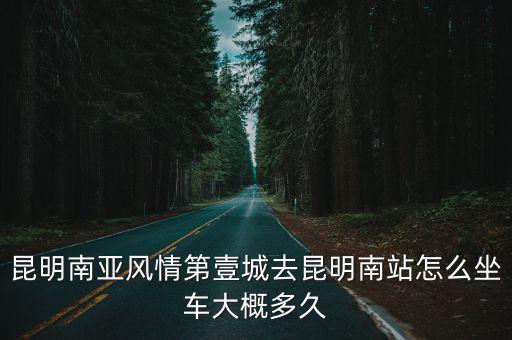 昆明南亞風情第壹城去昆明南站怎么坐車大概多久
