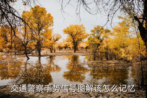 交通警察手勢信號圖解該怎么記憶