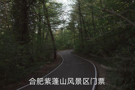 合肥紫蓬山風景區門票