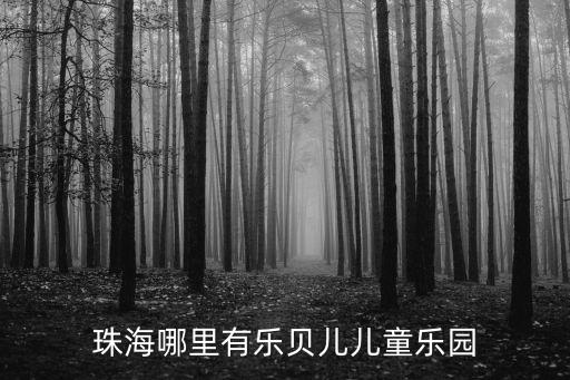珠海哪里有樂貝兒兒童樂園