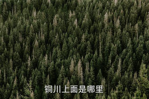 銅川上面是哪里
