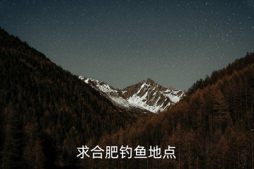 合肥釣魚，合肥哪里有免費釣魚的地方