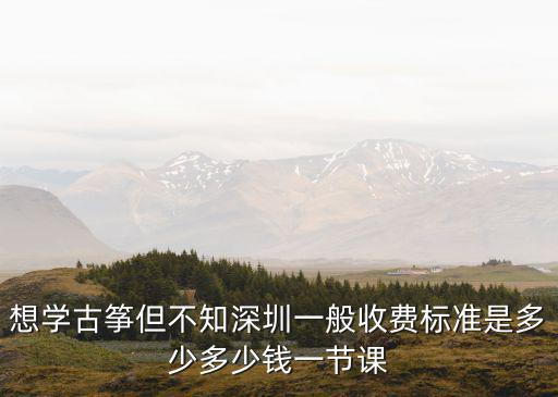 想學古箏但不知深圳一般收費標準是多少多少錢一節課