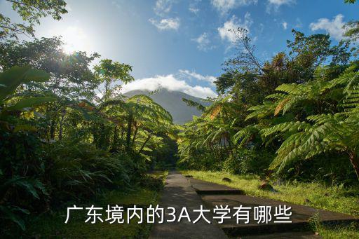 廣東境內(nèi)的3A大學(xué)有哪些