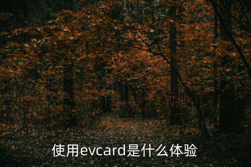 使用evcard是什么體驗