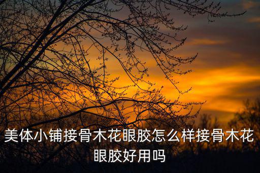 美體小鋪接骨木花眼膠怎么樣接骨木花眼膠好用嗎