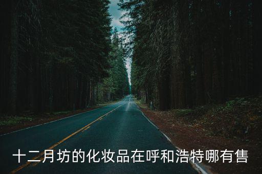 十二月坊的化妝品在呼和浩特哪有售