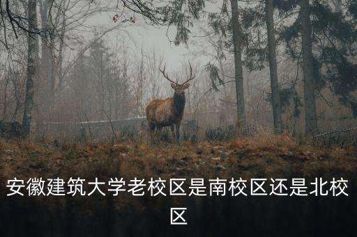 安徽建筑大學老校區是南校區還是北校區