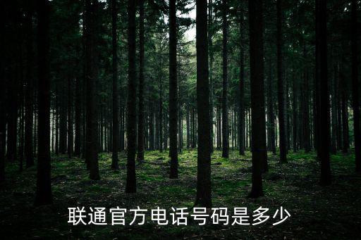 中國聯通電話，中國聯通電話號碼多少
