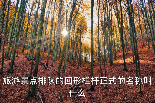 旅游景點排隊的回形欄桿正式的名稱叫什么