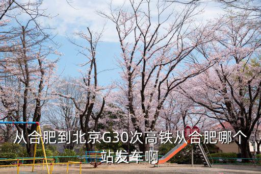 從合肥到北京G30次高鐵從合肥哪個(gè)站發(fā)車啊
