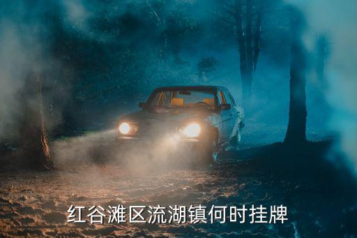 流湖鎮，紅谷灘區流湖鎮何時掛牌