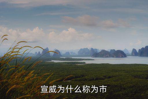 宣威為什么稱為市