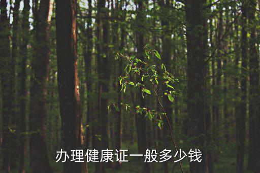 辦理健康證一般多少錢