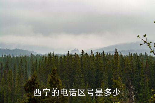 西寧的電話區號是多少