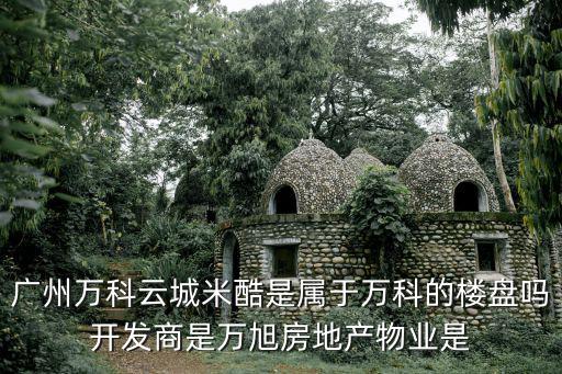 廣州萬科云城米酷是屬于萬科的樓盤嗎開發商是萬旭房地產物業是