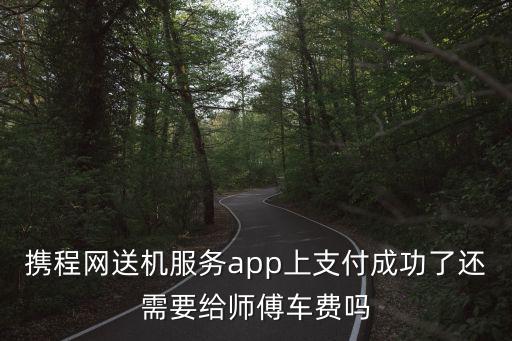 攜程網送機服務app上支付成功了還需要給師傅車費嗎