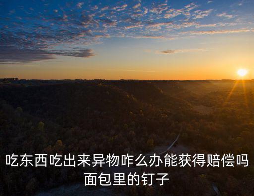 吃東西吃出來異物咋么辦能獲得賠償嗎面包里的釘子