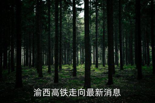 渝西高鐵最新消息，渝西高鐵走向最新消息