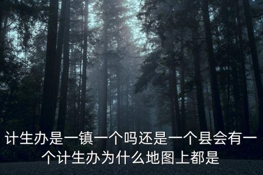 計生辦是一鎮一個嗎還是一個縣會有一個計生辦為什么地圖上都是