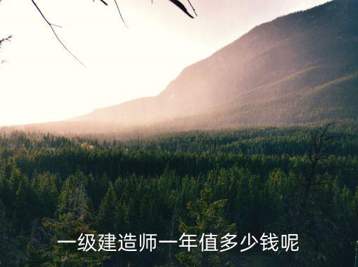 一建掛靠一年多少錢，一級建造師一年值多少錢呢