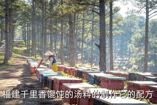 福建千里香餛飩，福建千里香餛飩的湯料的制作它的配方