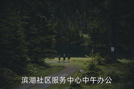濱湖社區服務中心中午辦公