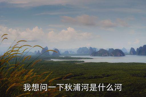 我想問一下秋浦河是什么河