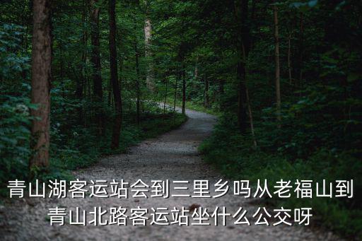 三里鄉，青山湖客運站會到三里鄉嗎從老福山到青山北路客運站坐什么公交呀