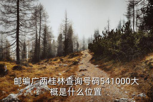 郵編廣西桂林查詢號(hào)碼541000大概是什么位置