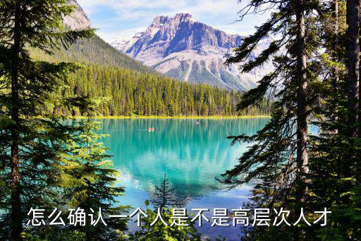 高層次人才認定標準，怎么確認一個人是不是高層次人才