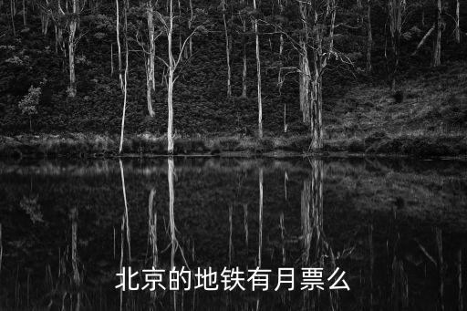 北京的地鐵有月票么