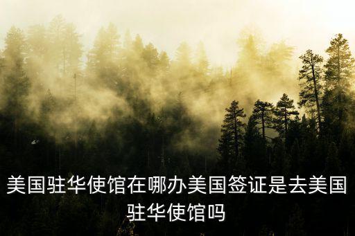 美國駐華使館在哪辦美國簽證是去美國駐華使館嗎