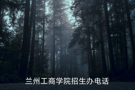 蘭州工商學院招生辦電話