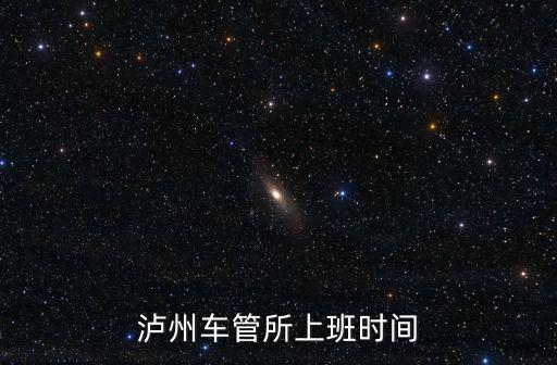 瀘州車管所上班時間
