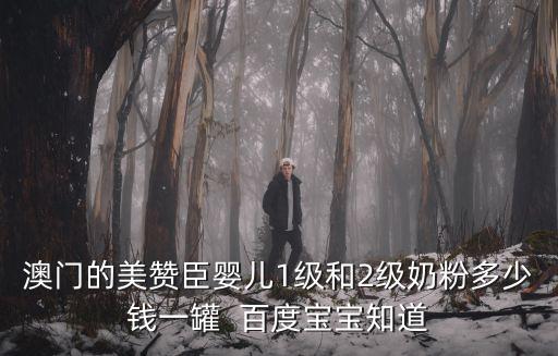 澳門的美贊臣嬰兒1級和2級奶粉多少錢一罐  百度寶寶知道