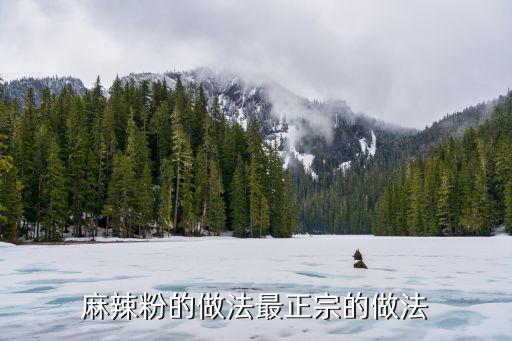 麻辣粉的做法最正宗的做法