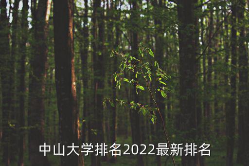 中山大學(xué)排名2022最新排名