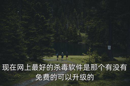現在網上最好的殺毒軟件是那個有沒有免費的可以升級的