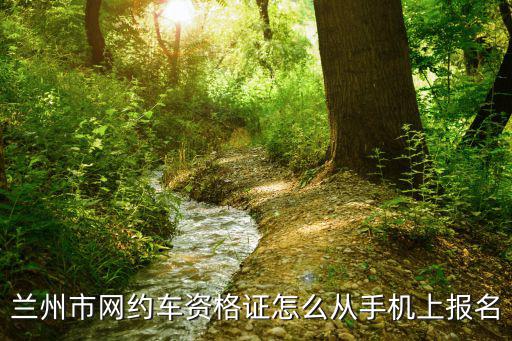 蘭州市網約車資格證怎么從手機上報名