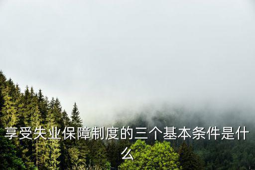 失業保障，失業后的保障