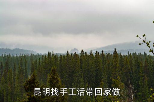 昆明找手工活帶回家做
